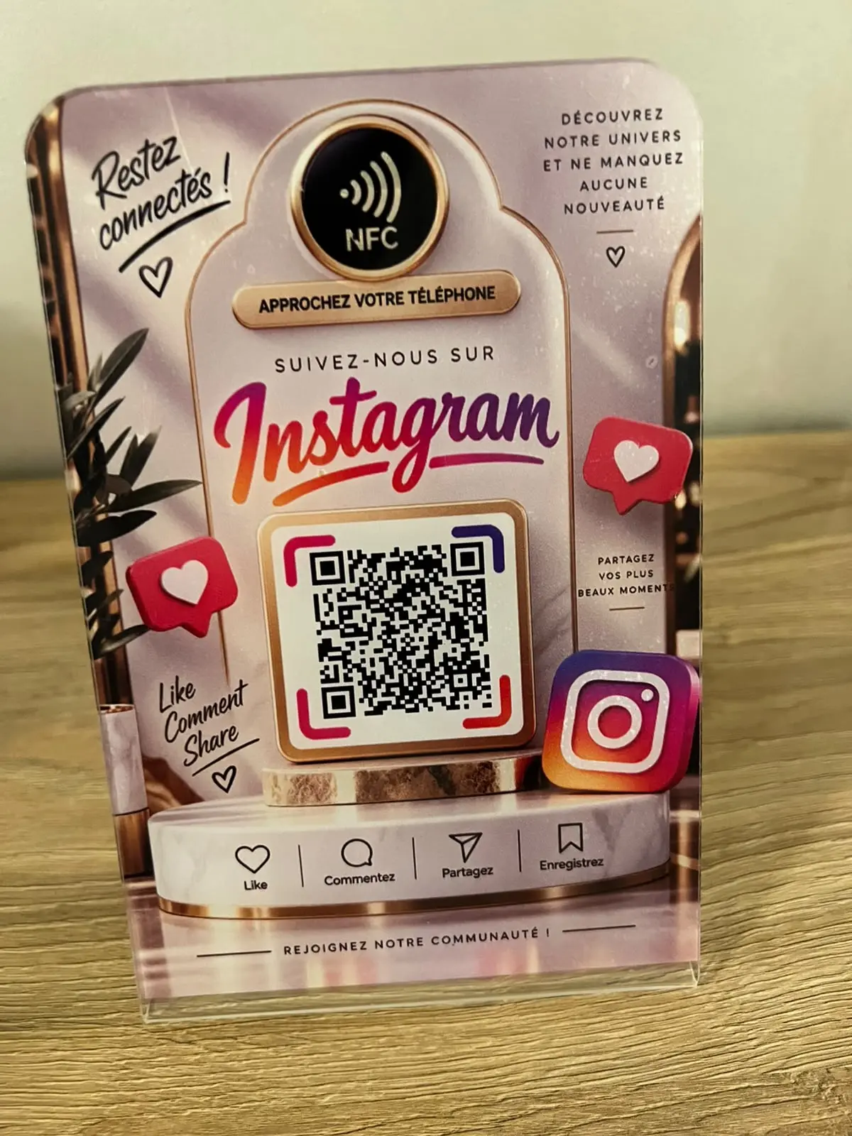 Instagram · Blanc premium